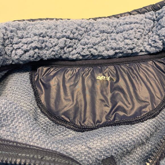 Aerie Dream Sherpa Quarter Zip Sweatshirt Size Medium - Picture 6 of 10